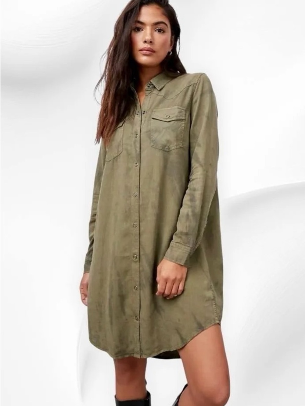 Rails Sandra Tie-Dye Shirt Dress